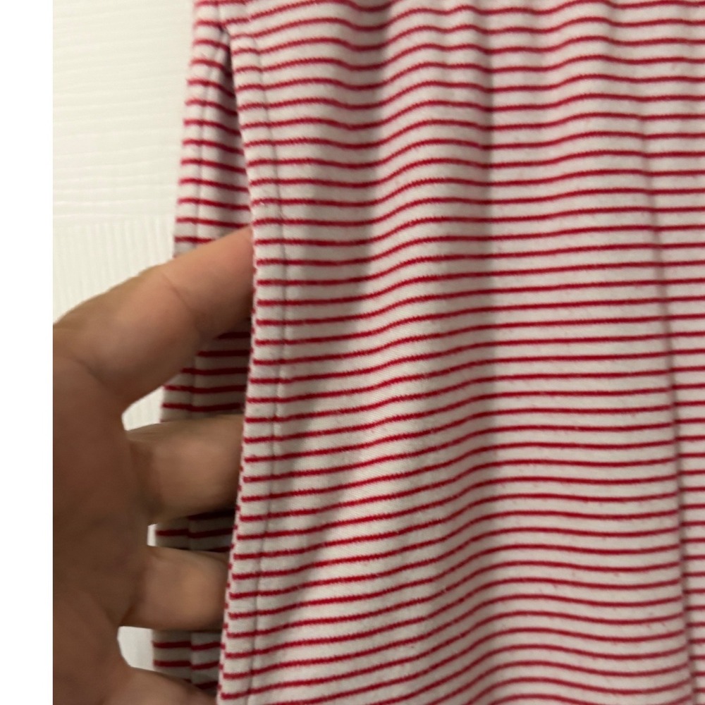 LAKE Pima Cotton Striped Pajama Pants Womens L Red White Loungewear Sleepwear - Picture 3 of 10